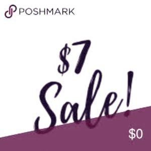 CLEARANCE BLOWOUT!  PICK 3 $7 ITEMS FOR $15